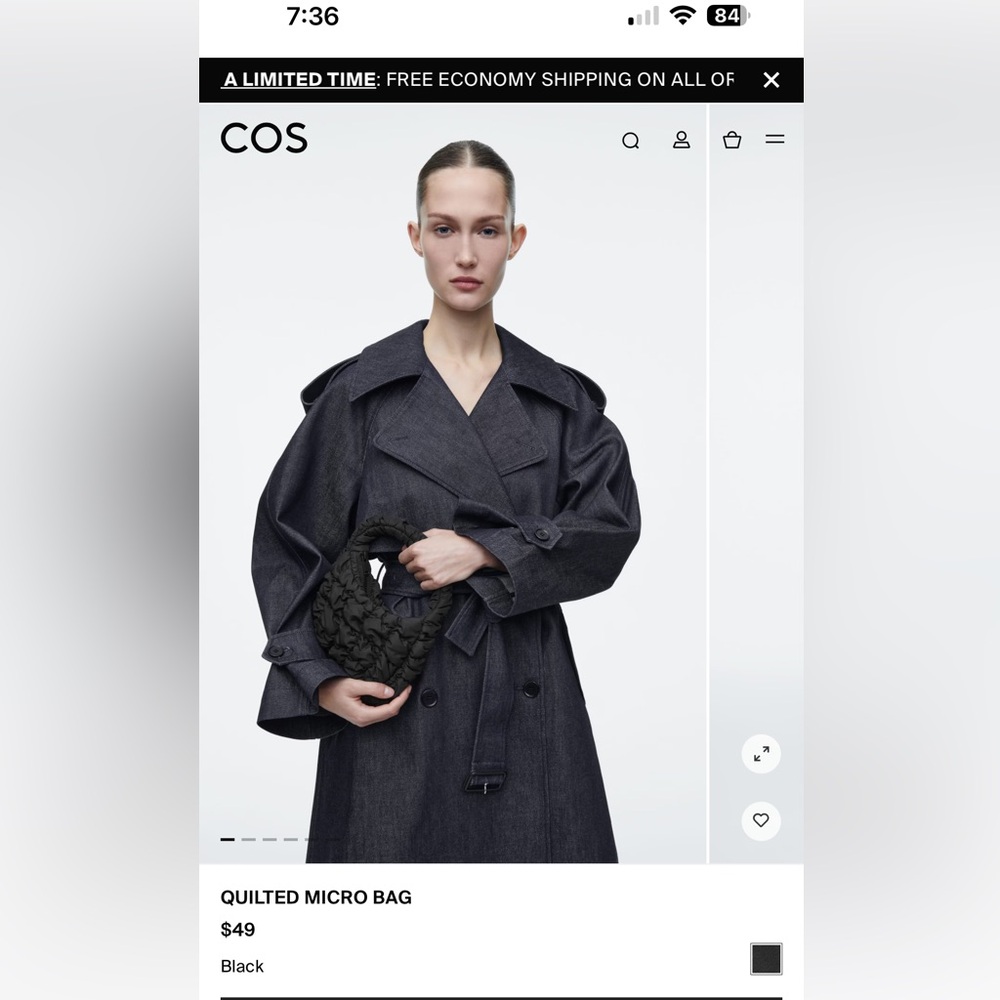 COS Brown Leopard Print Mini Bag - Picture 3 of 4